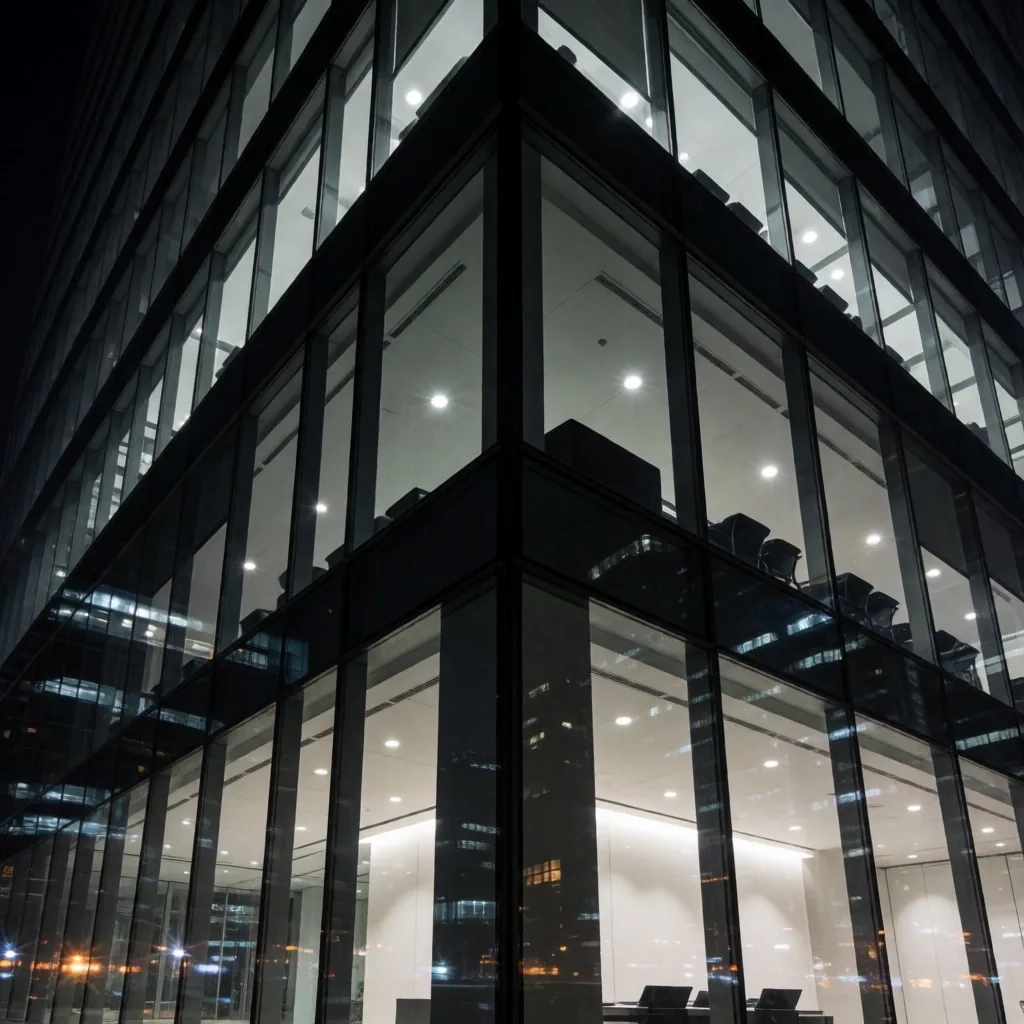 Levent İstanbul gece silüeti