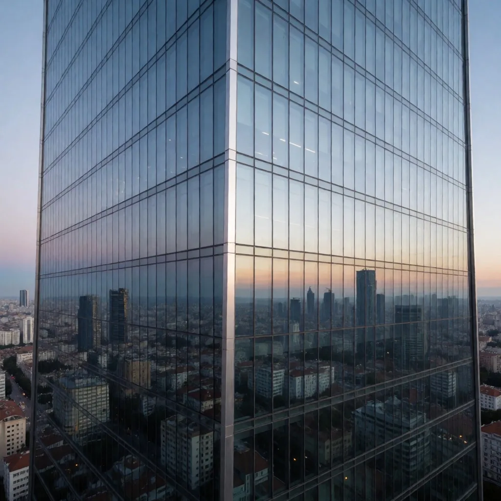 Levent ofis binası cephe detayı